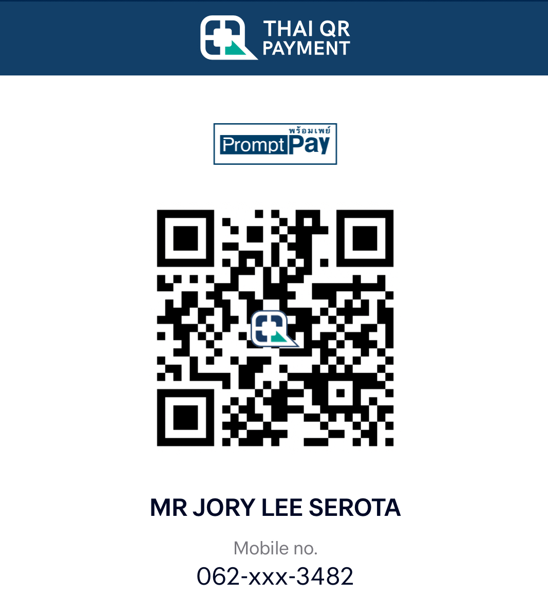 QR code for registration